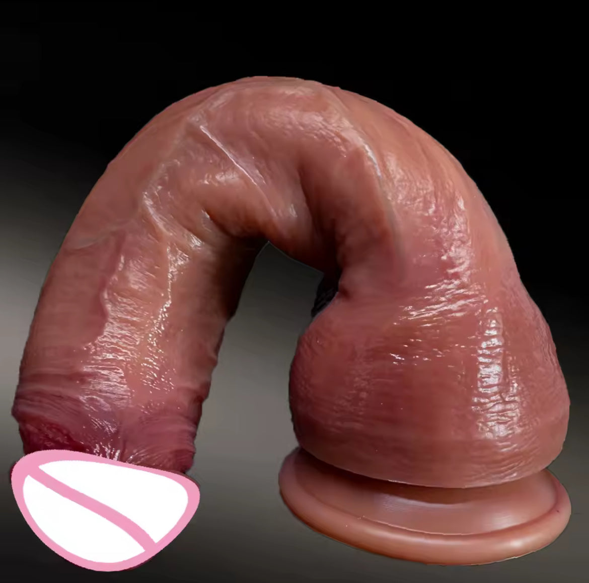 Dildo realista con ventosa