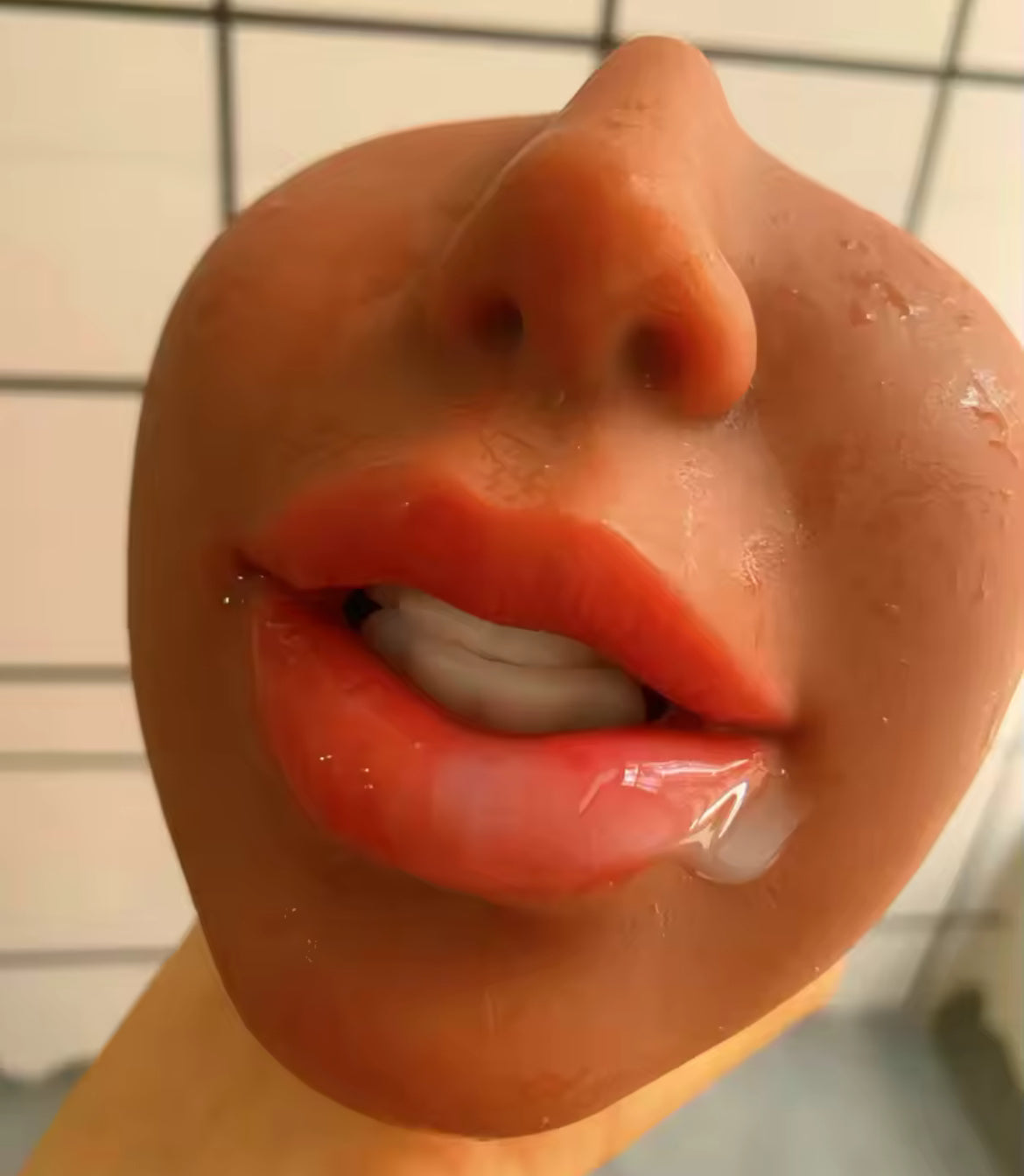 Masturbador oral realista con labios y boca 3D
