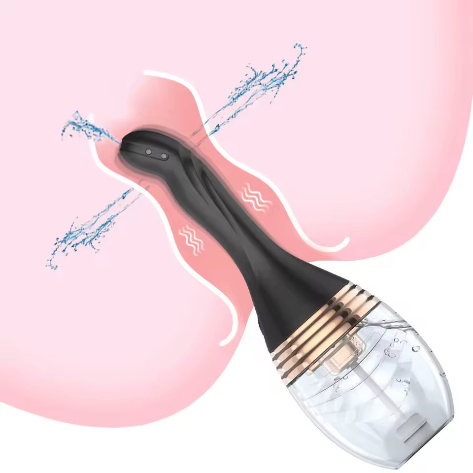 Limpiador anal eléctrico de silicona | Enema recargable para higiene íntima
