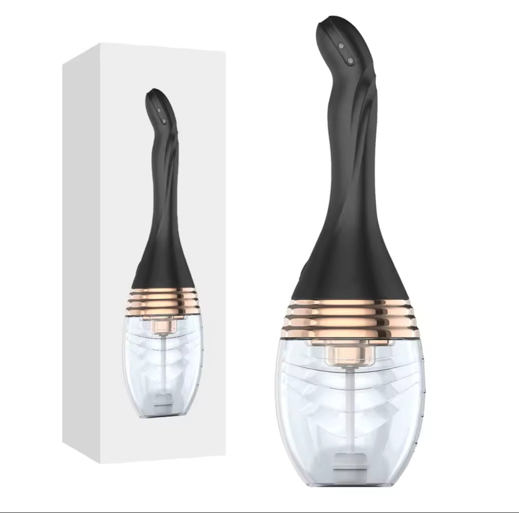 Limpiador anal eléctrico de silicona | Enema recargable para higiene íntima